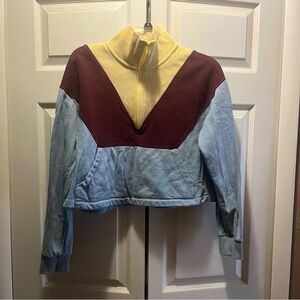 Outdoor Voices  1/2 Zip Sweatshirt Buttermilk/Shiraz